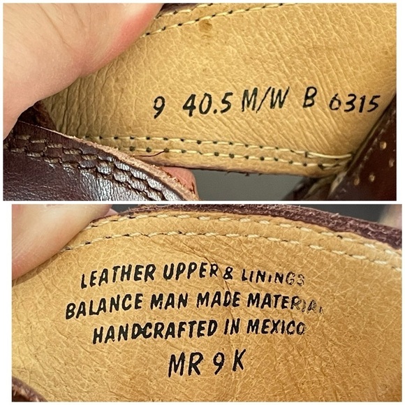 Born Leather sandals in a size 9 slip on slide on brown leather walking dresses - Picture 9 of 17